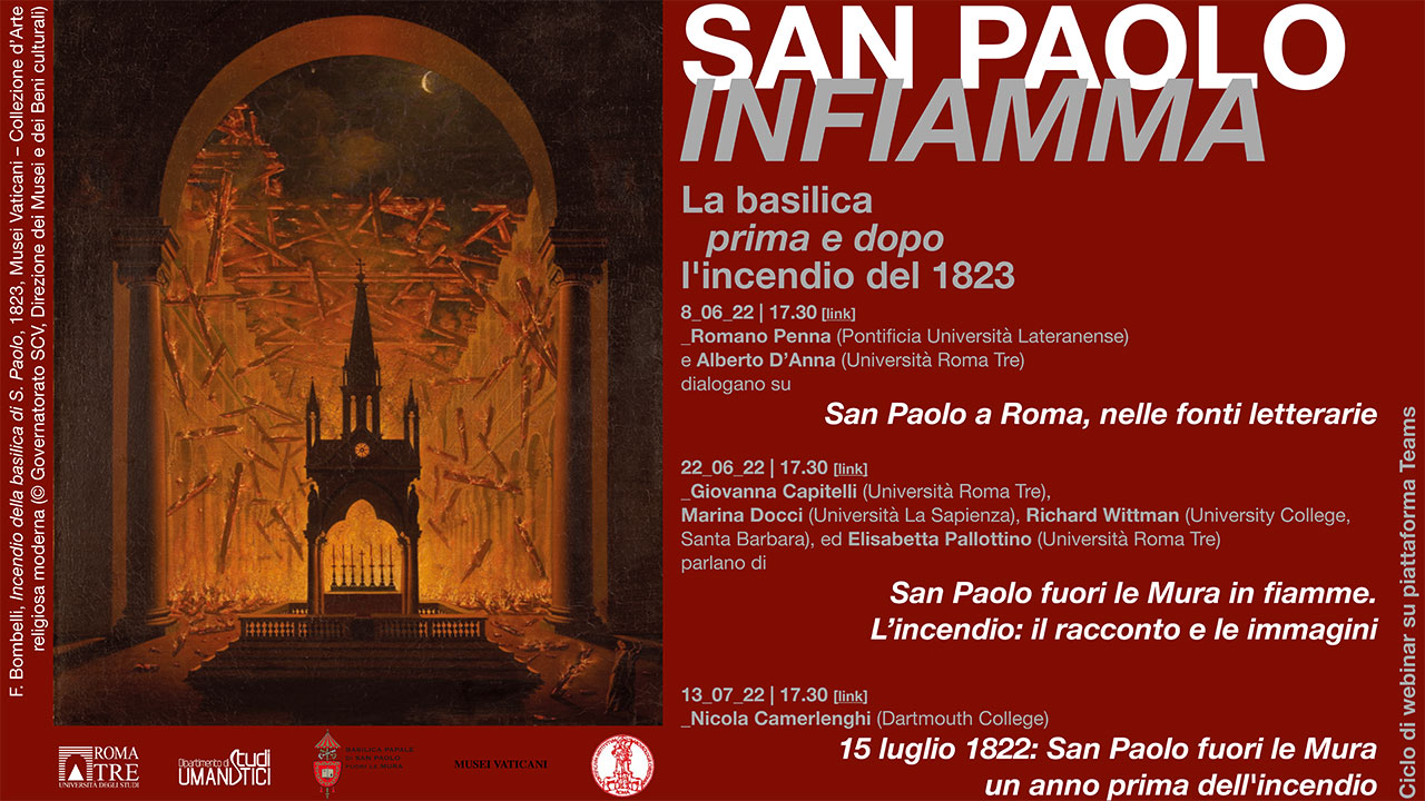 San Paolo infiamma - la Basilica prima e dopo l'incendio del 1823